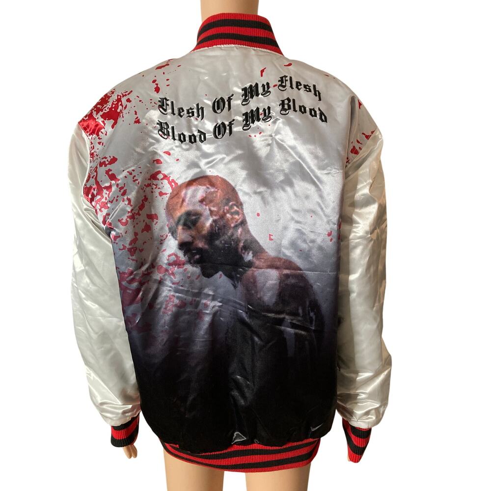 Headgear Classics DMX Jacket Mens L Satin Bomber Flesh My Flesh Blood Hip Hop